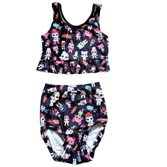 Wild Rich Kids Swim Suit Girls Size 5 6 LOL Doll 2 Piece Bathing Tankini